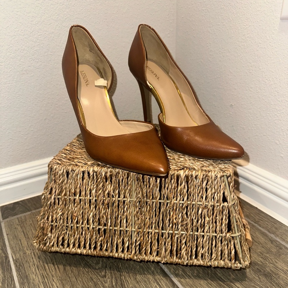 Merona Brown Leather Heels